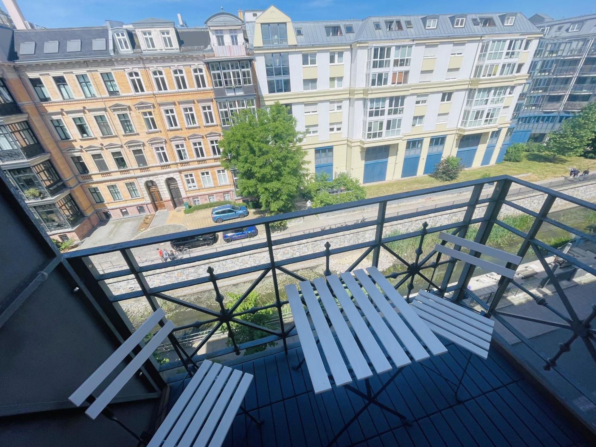 Innenstadt Refugium In Ruhiger Wasserlage+Balkon Leipzig Exteriör bild